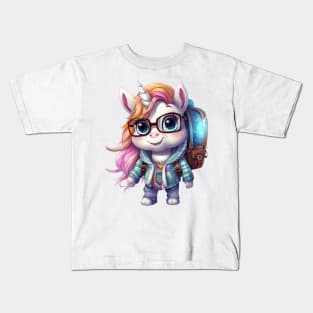 Back To School Unicorn Kids T-Shirt